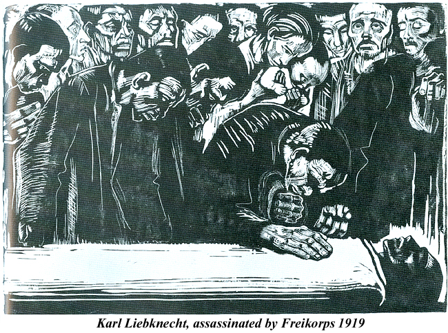 Assassinated by Freikorps Karl Liebnecht 1919 Kathe Kollwitz